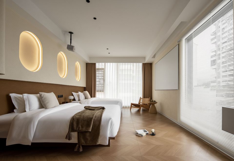 柠时丨想云轻奢双床房（中央空调+智能马桶）