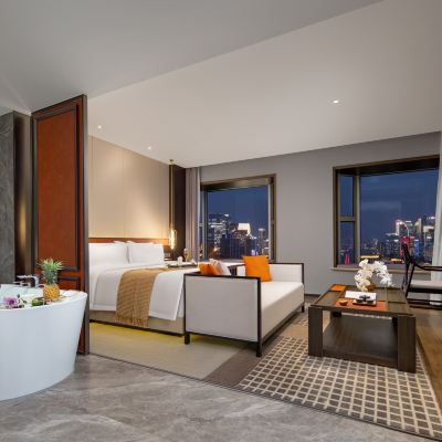 外灘全景大床房 上海外灘璞硯酒店優惠