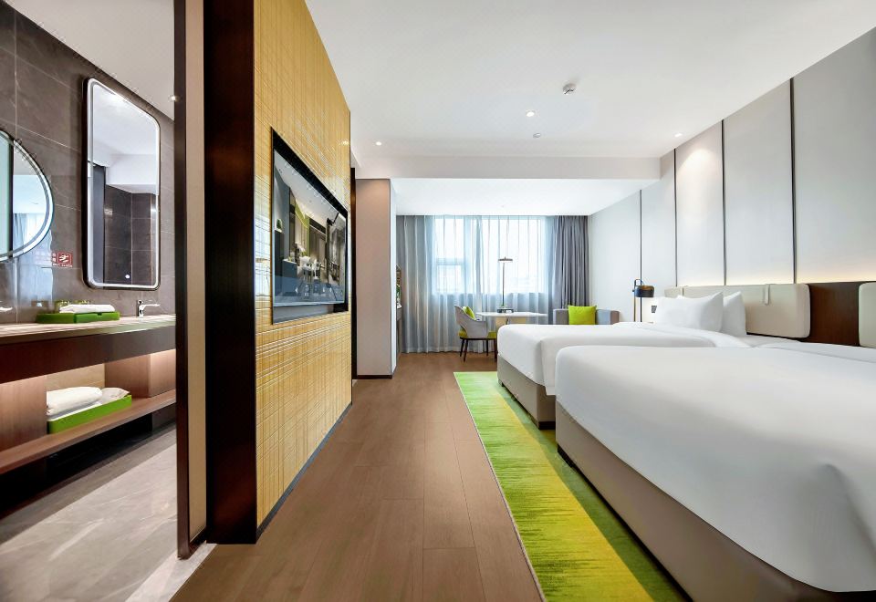 金奢双床房-超宽衞浴（小冰箱+电视投屏）