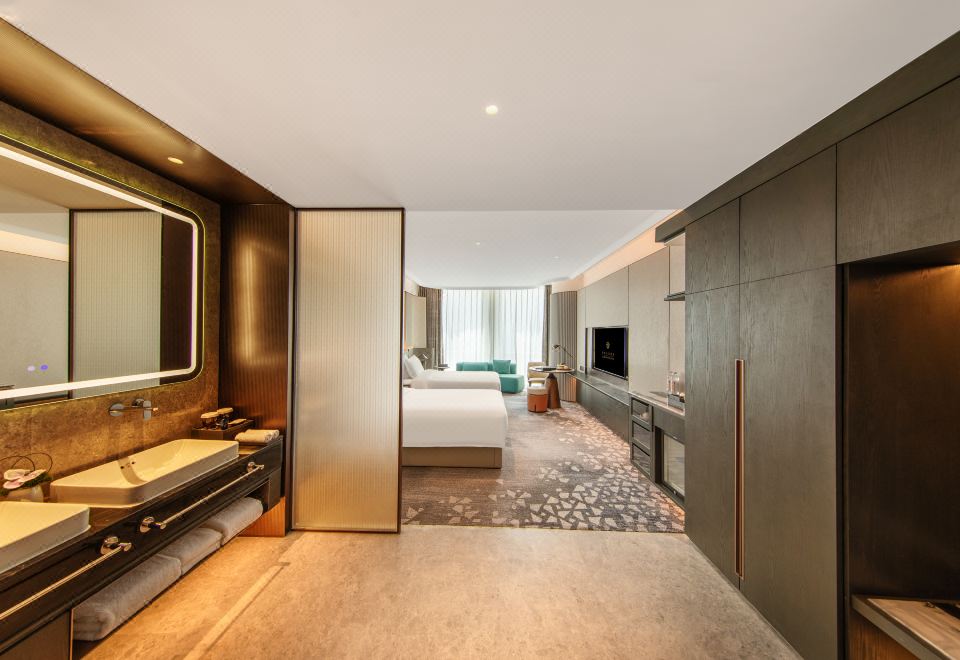 云端·高级双床房｜百米城景+氧吧蛋+空气机