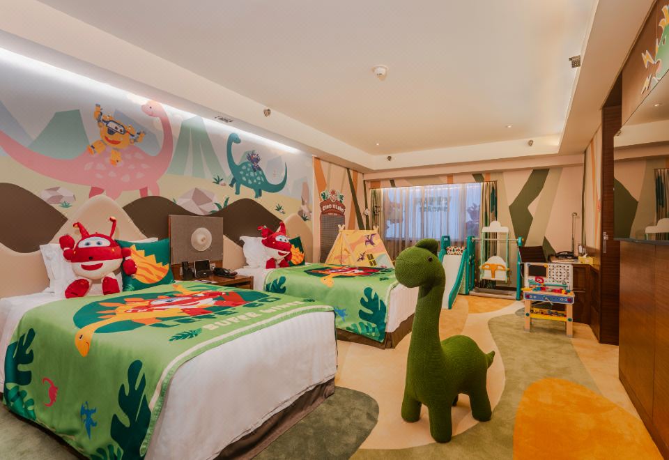 酷芽超級飛俠恐龍雙床房