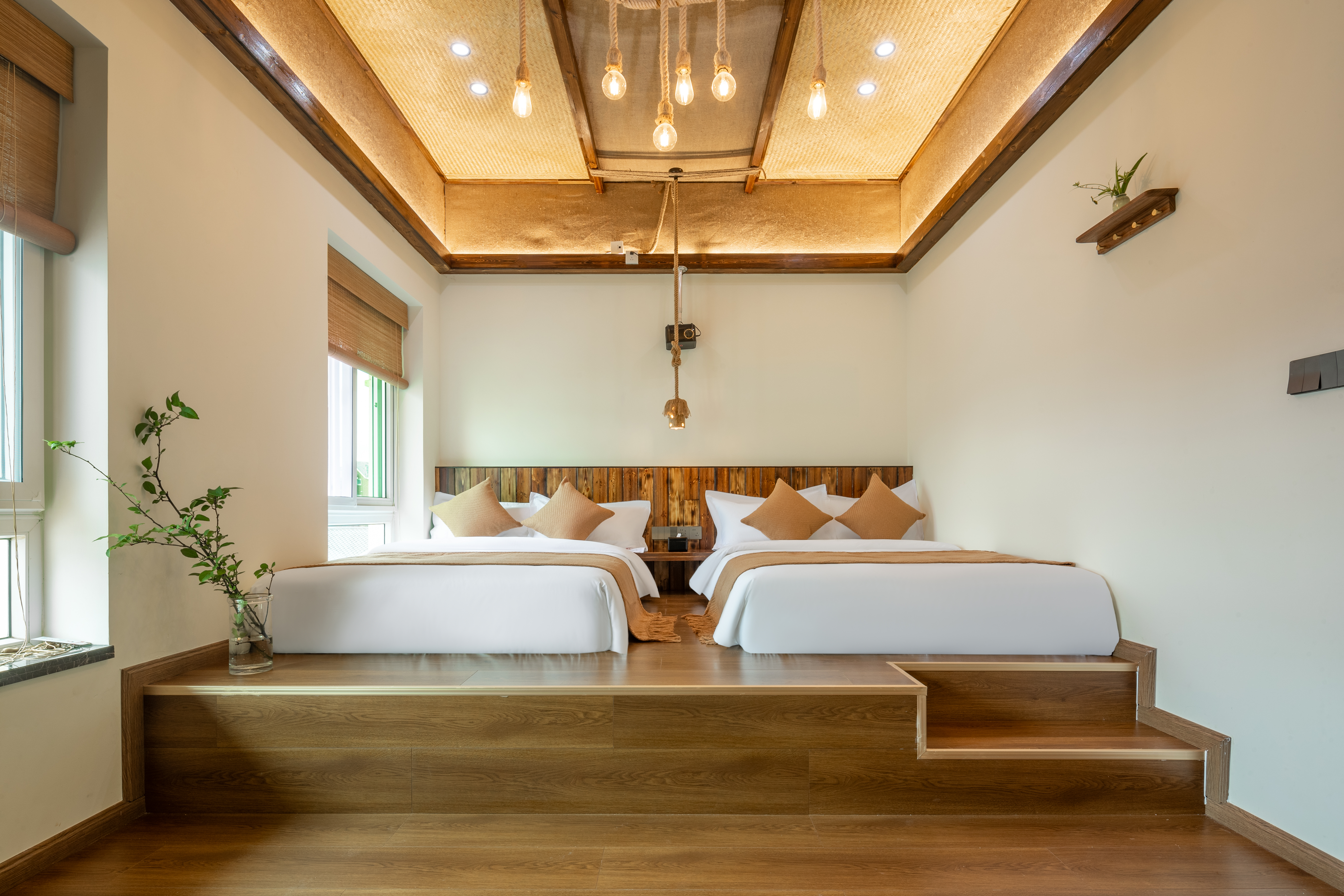 北欧雪韵别墅双床房[100寸1080P投影+智能马桶]