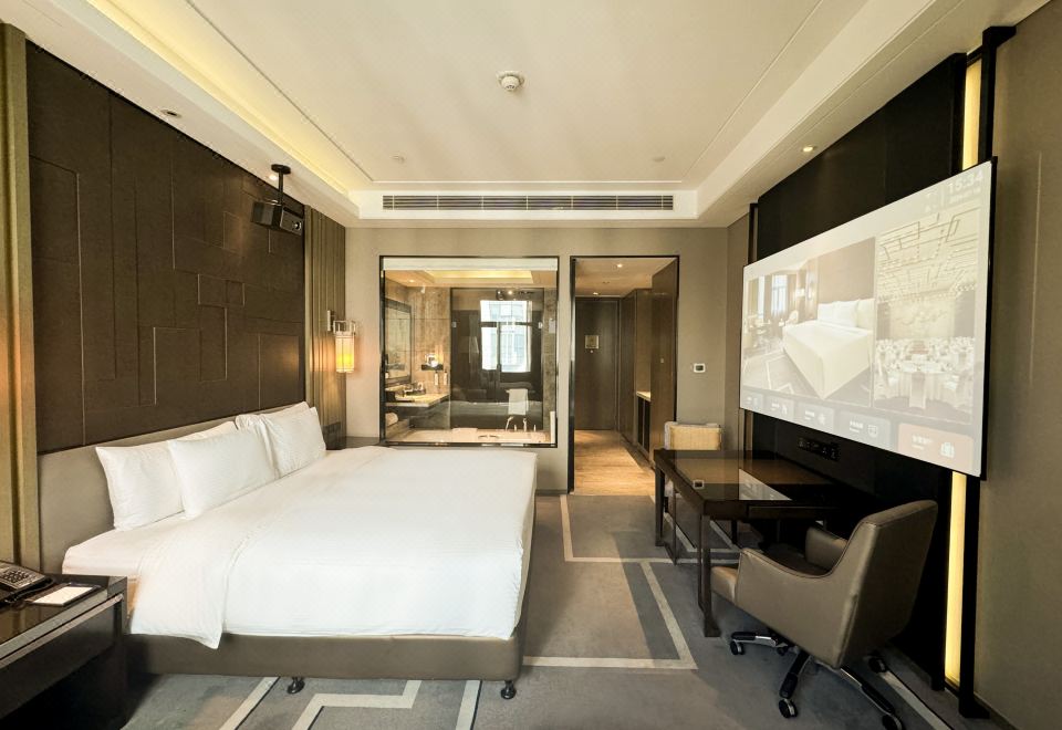 影音大床房（智能影音投屏+金可儿床垫+浴缸）