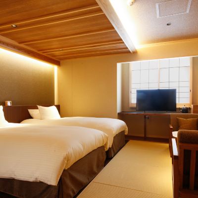 32㎡モデレートツインルーム、畳エリアD 湊小宿 海の薫と AWAJISHIMA クーポン