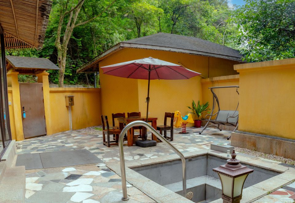 心悦谷池畔亲子别墅-独立庭院-私汤泡池