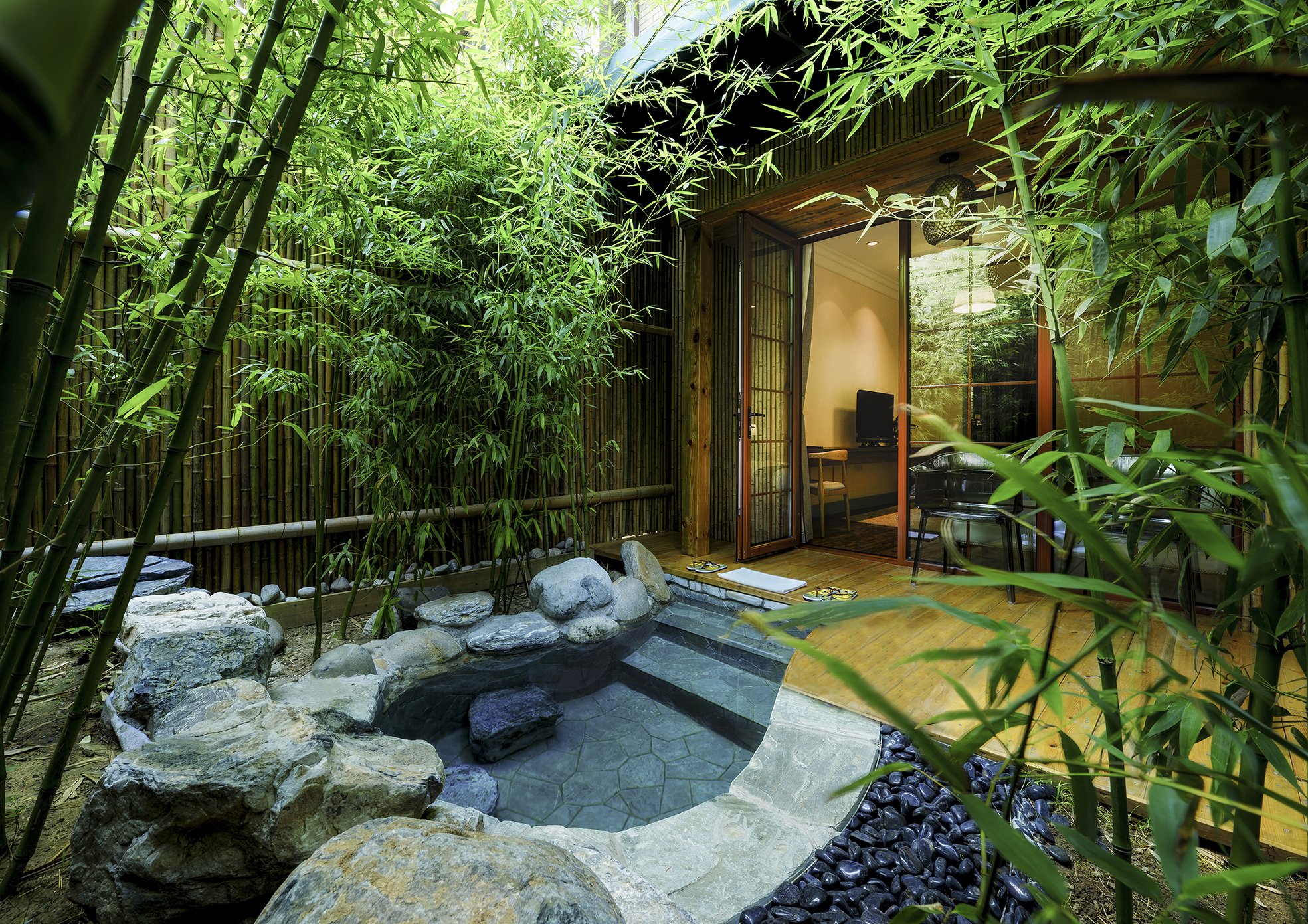 日式竹林私汤房