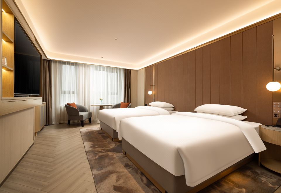 Tianlai Hotel (Taiyuan South Railway Station Shanxi University Hospital) Business 2-bed Room