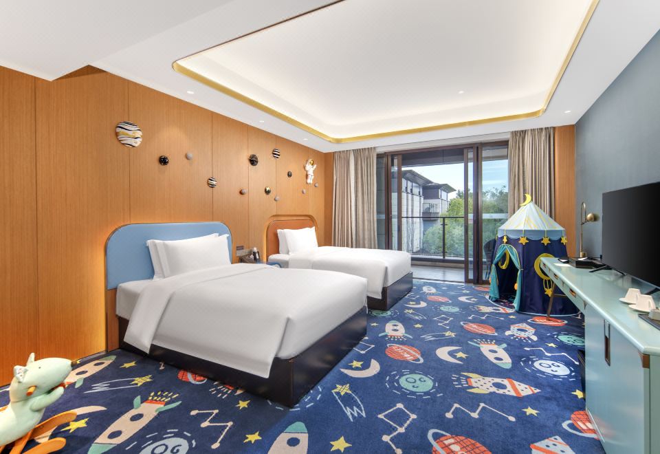 别墅亲子露台双床房