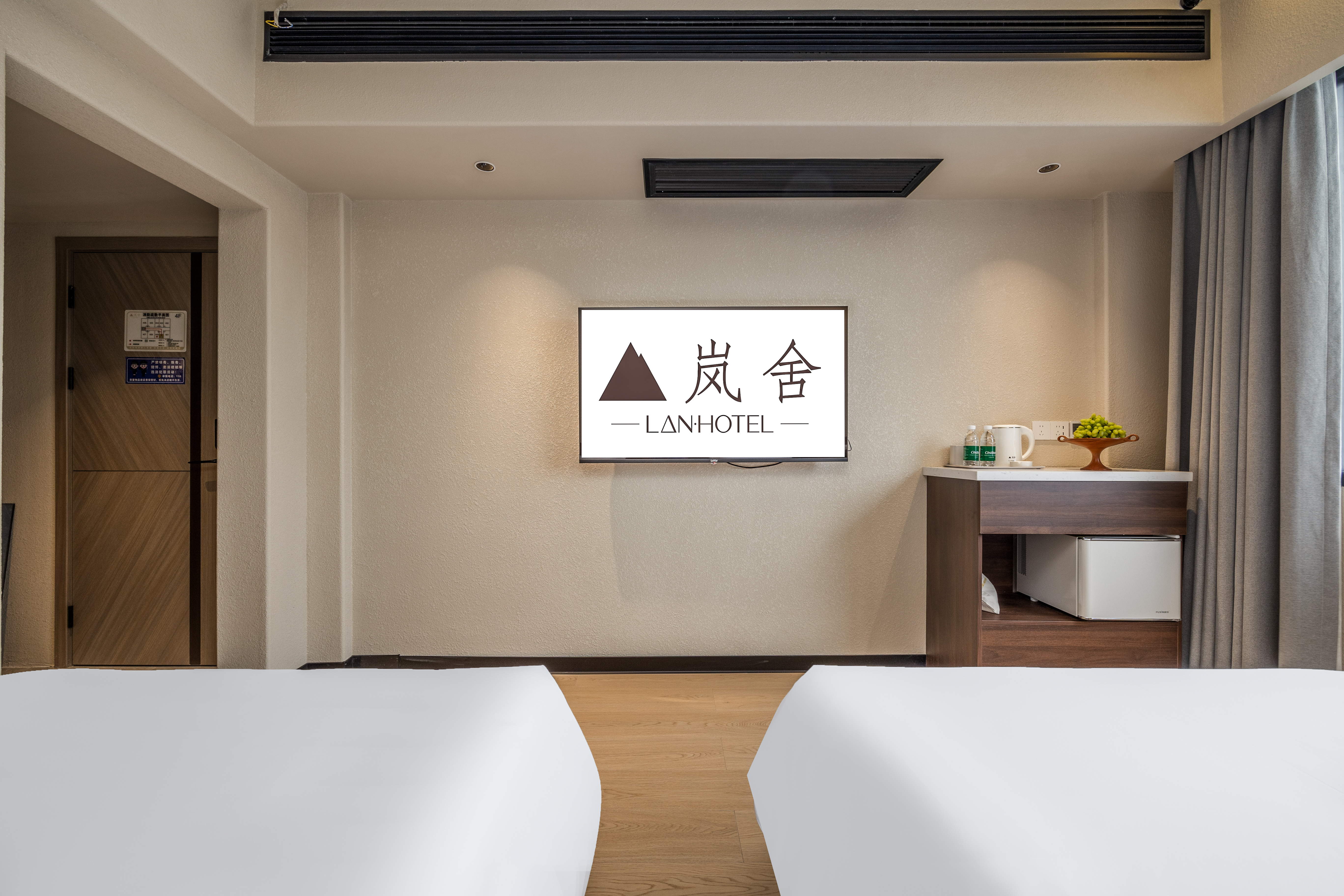 岚·盲选景观双床房（零压床垫+智能加热马桶+躺着远眺山景+小冰箱）