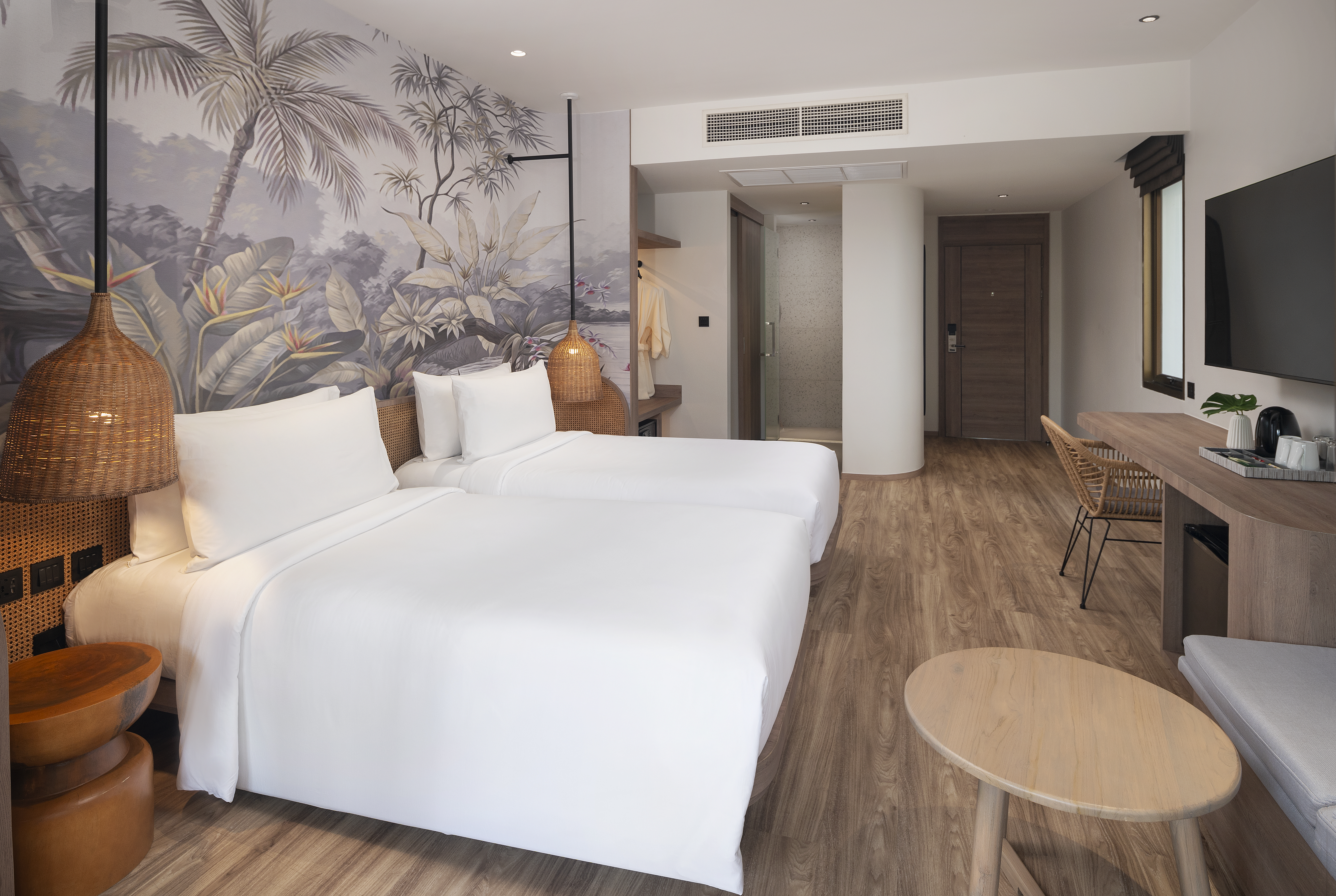 尊贵花园露台双床房