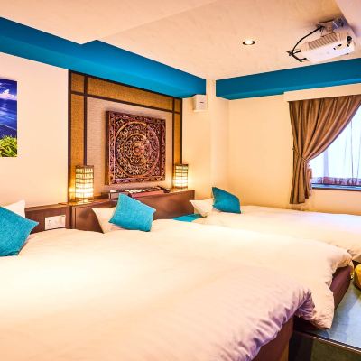 カジュアル3 トリプルベッド 禁煙 ホテルバリアンリゾートなんば道頓堀店 クーポン