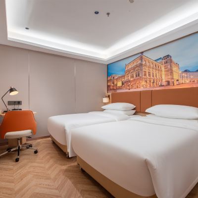 標準雙床房【奢華睡眠床墊+智能語音客控】 哈維易國際飯店（深圳東門國貿地鐵站店）優惠