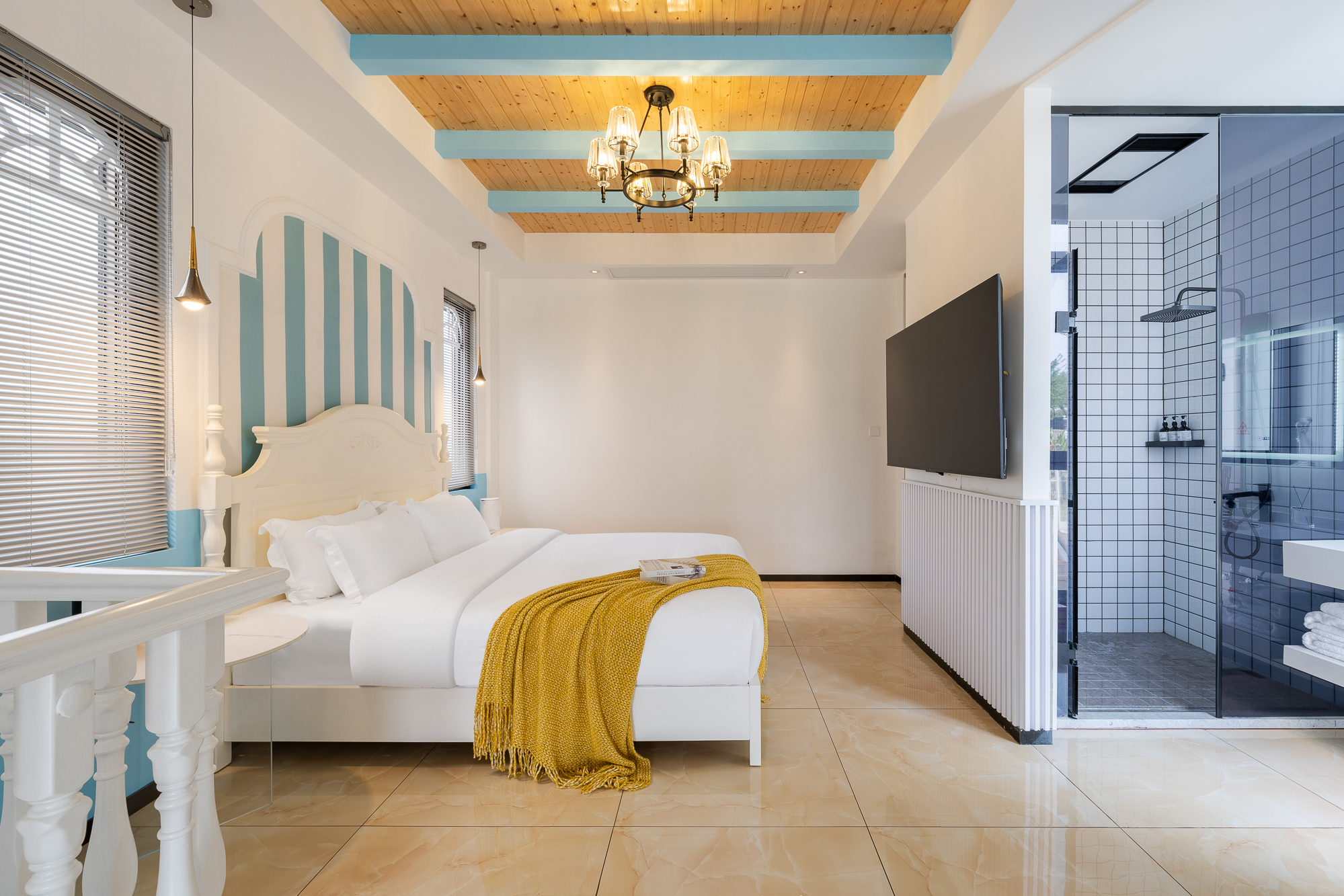 地中海风·园景亲子房