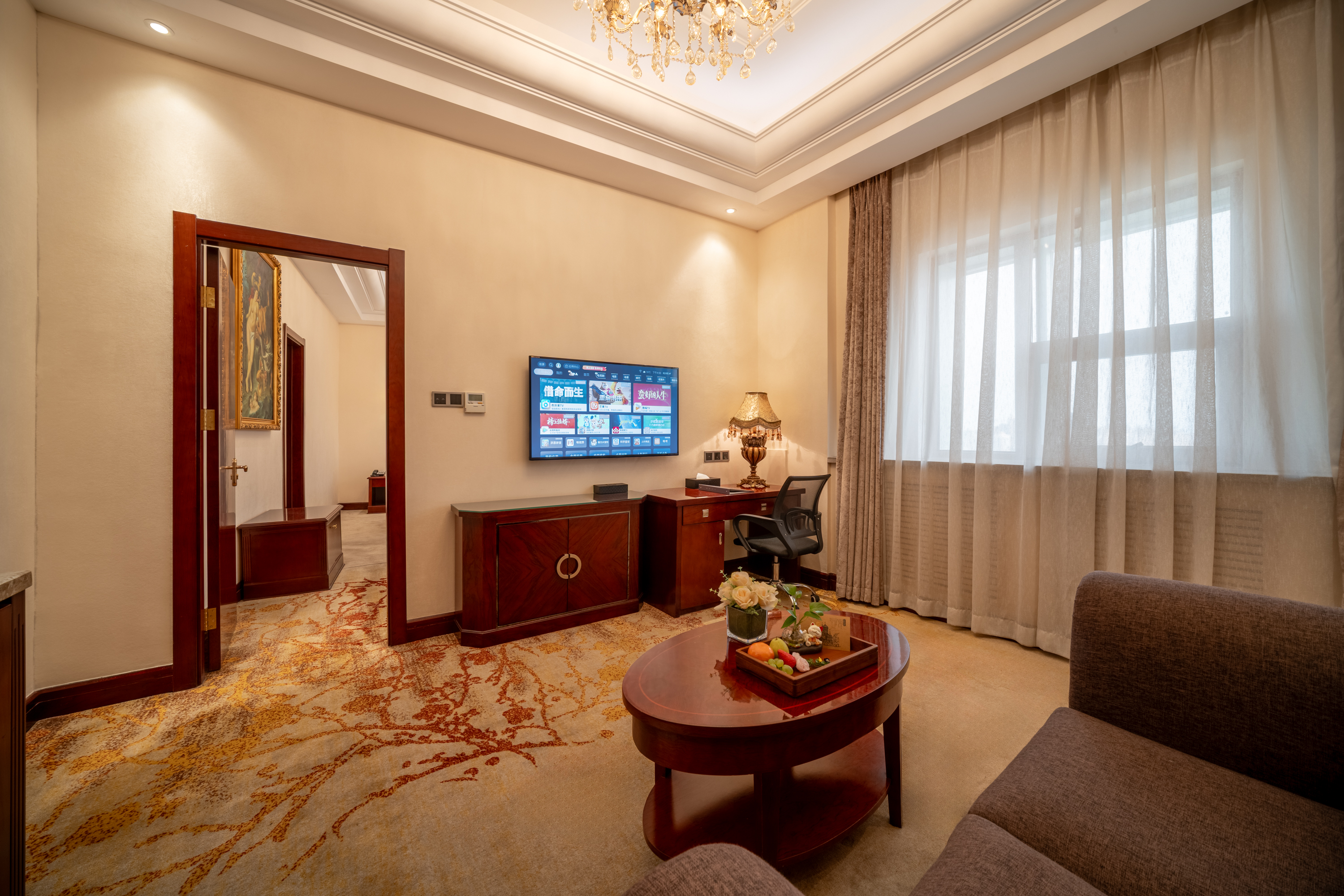 巴黎至尊豪華套房·靜謐會客廳·豪華浴缸·潤境加濕器