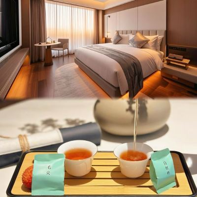 金灣大床房【茶韻雅居+金可兒床墊+戴森吹風機】 揚州東高鐵站精英飯店優惠