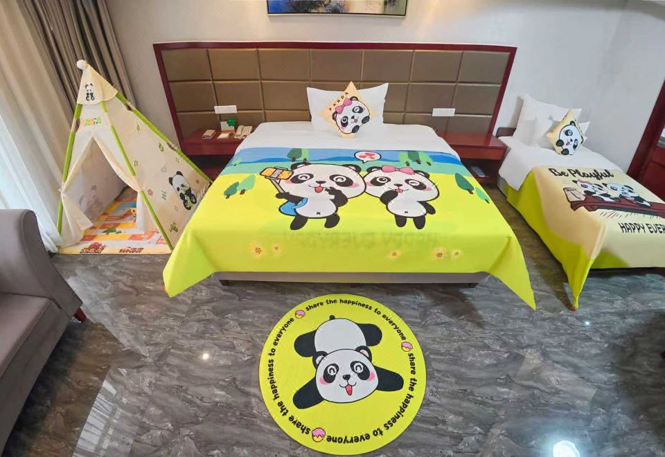 卡通親子雙床房（小冰箱）