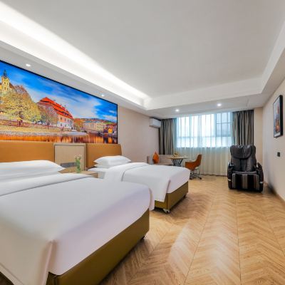 河景觀&豪華按摩椅 | 健康雙床房 維也納飯店（深圳國際會展中心沙井地鐵站店）優惠