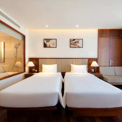 豪華城市景觀雙床房 越南芽莊綠色海灘飯店優惠