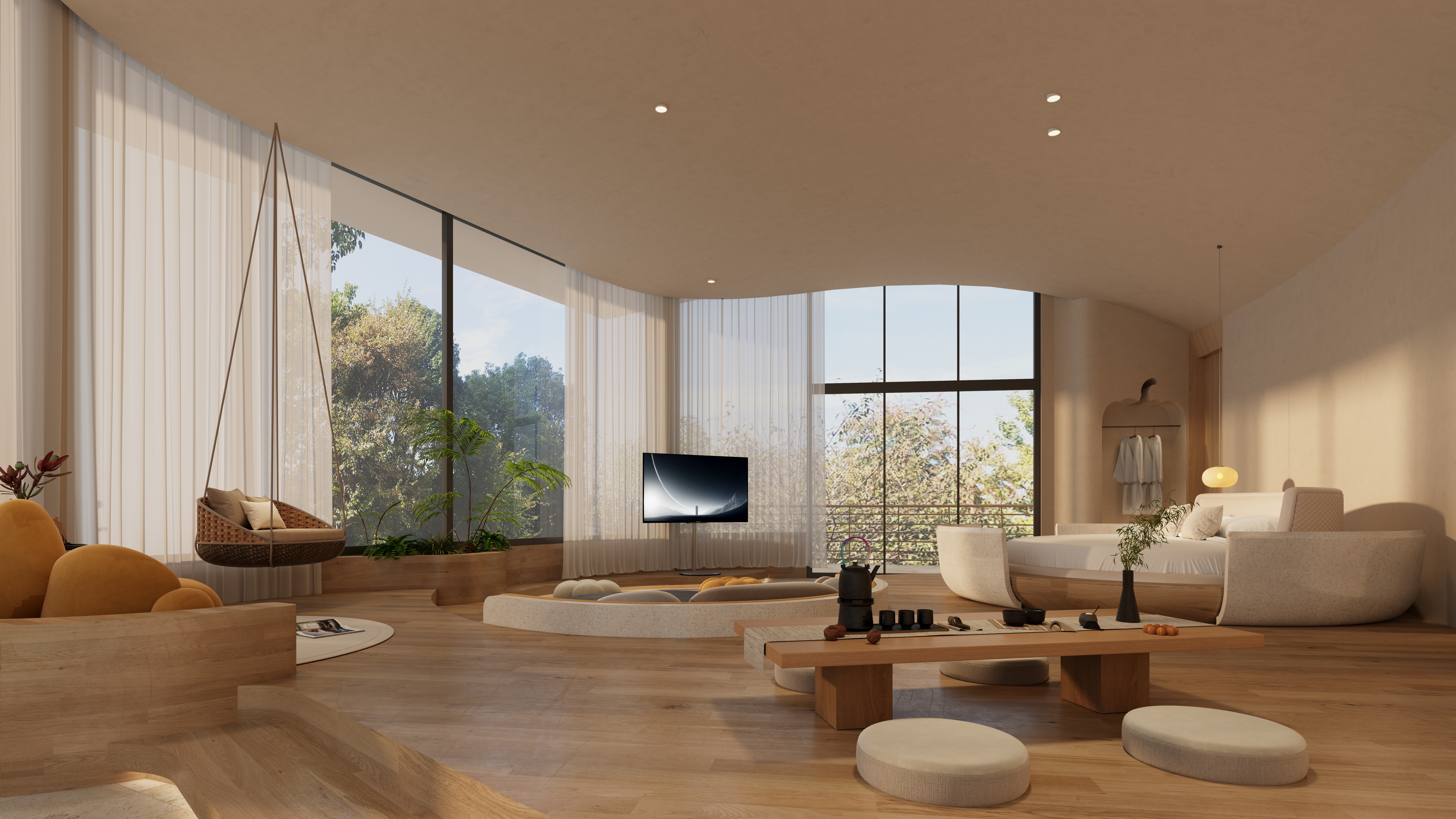 奇趣南瓜屋·复式三卧别墅「庭院·专用泳池·童趣滑梯」