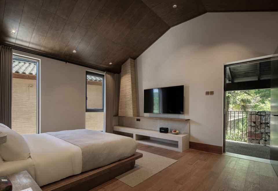 映雪·露台大床房[壁炉+泡池]