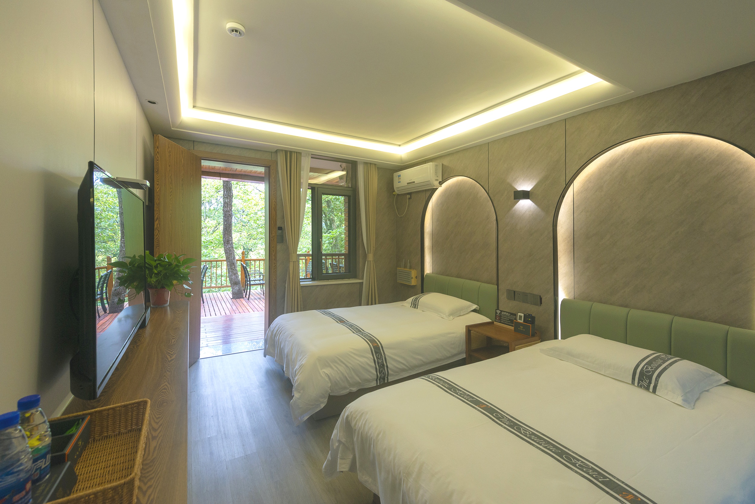 云舍｜庭院双床房【秋韵庭院+赏日落美景】