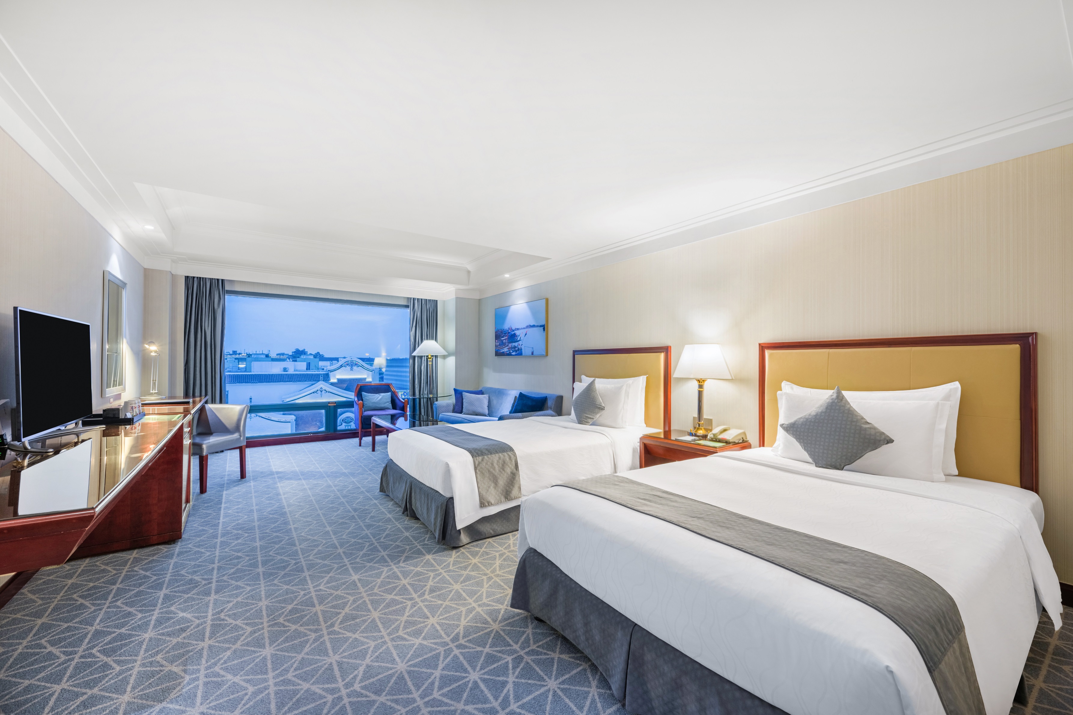 行政雙床房 大落地窗高層