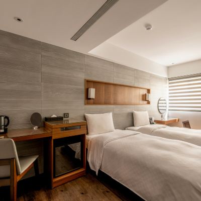 特大雙人床或雙床房 台中宿野行旅優惠