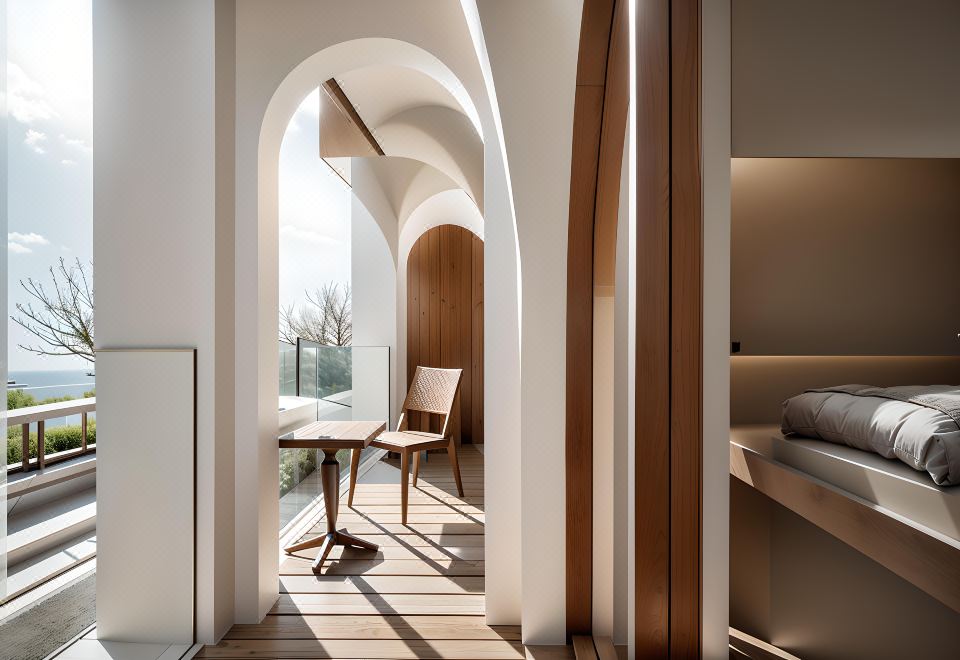 紫露芳菲|私汤浴缸家庭房+智能+阳台+巨幕投影+地暖