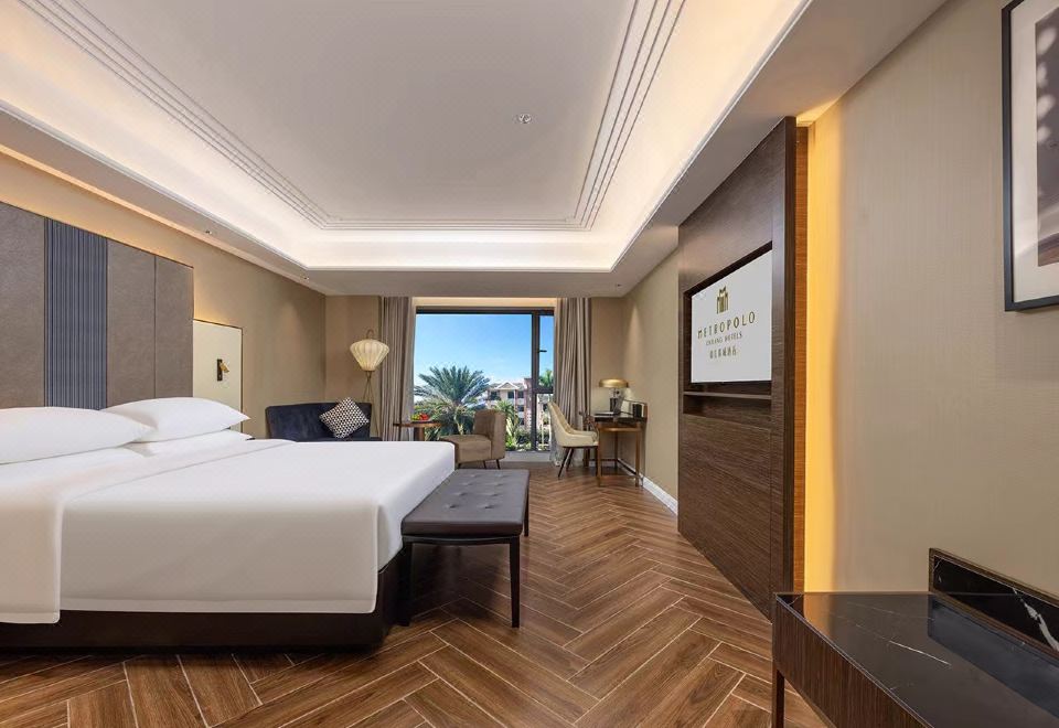 精緻大床房（大落地窗+小度客控智能馬桶+書桌貴妃椅）