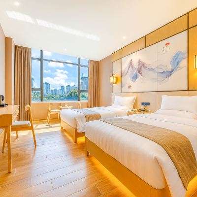 雅享·清逸雙床房丨暖陽入戶丨休閒茶台 嘉蔭雅居（廈門SM城市廣場台灣街店）優惠