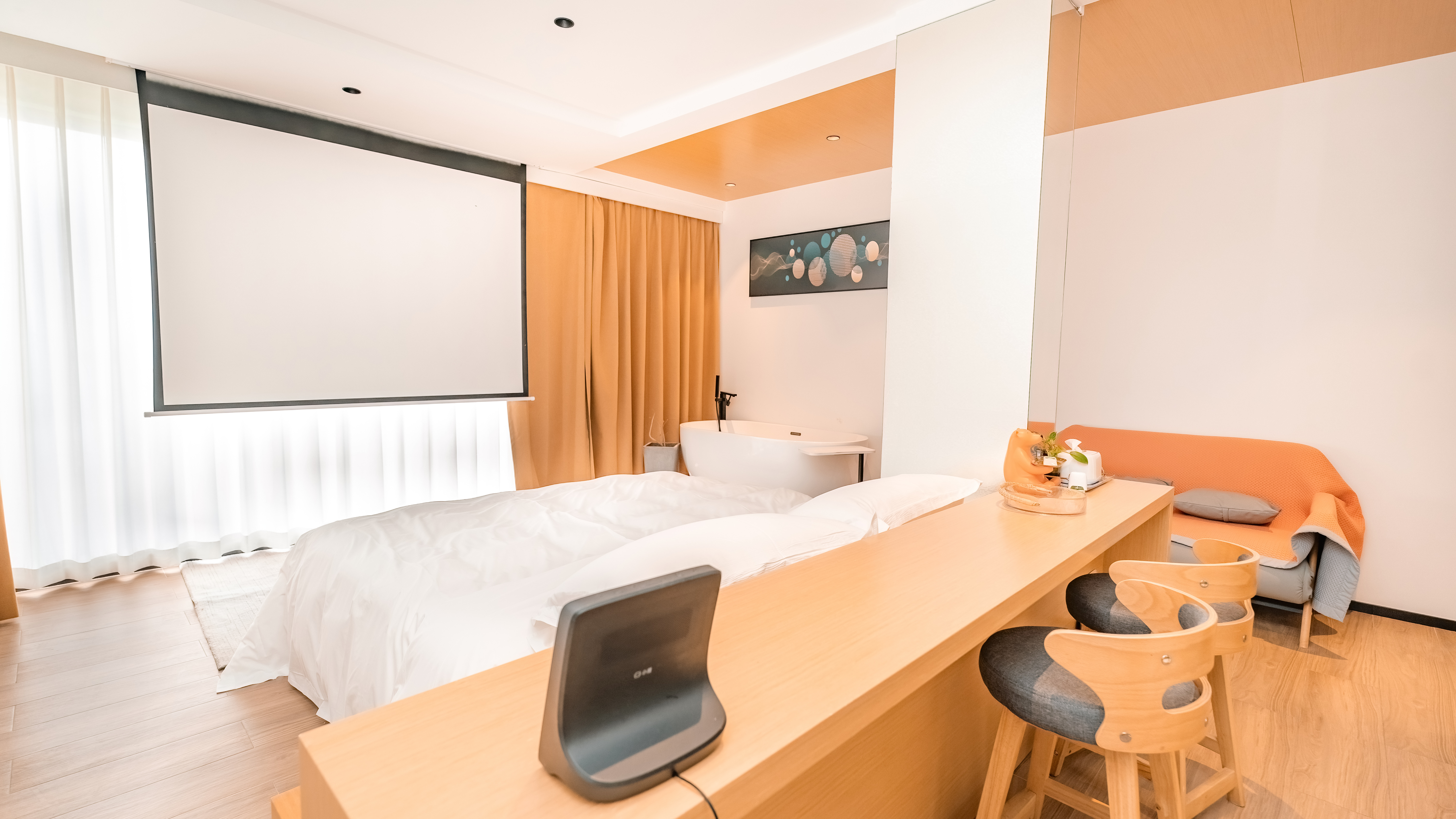 Shengsi qing yu jing house多宝鱼·海景投影浴缸大床房