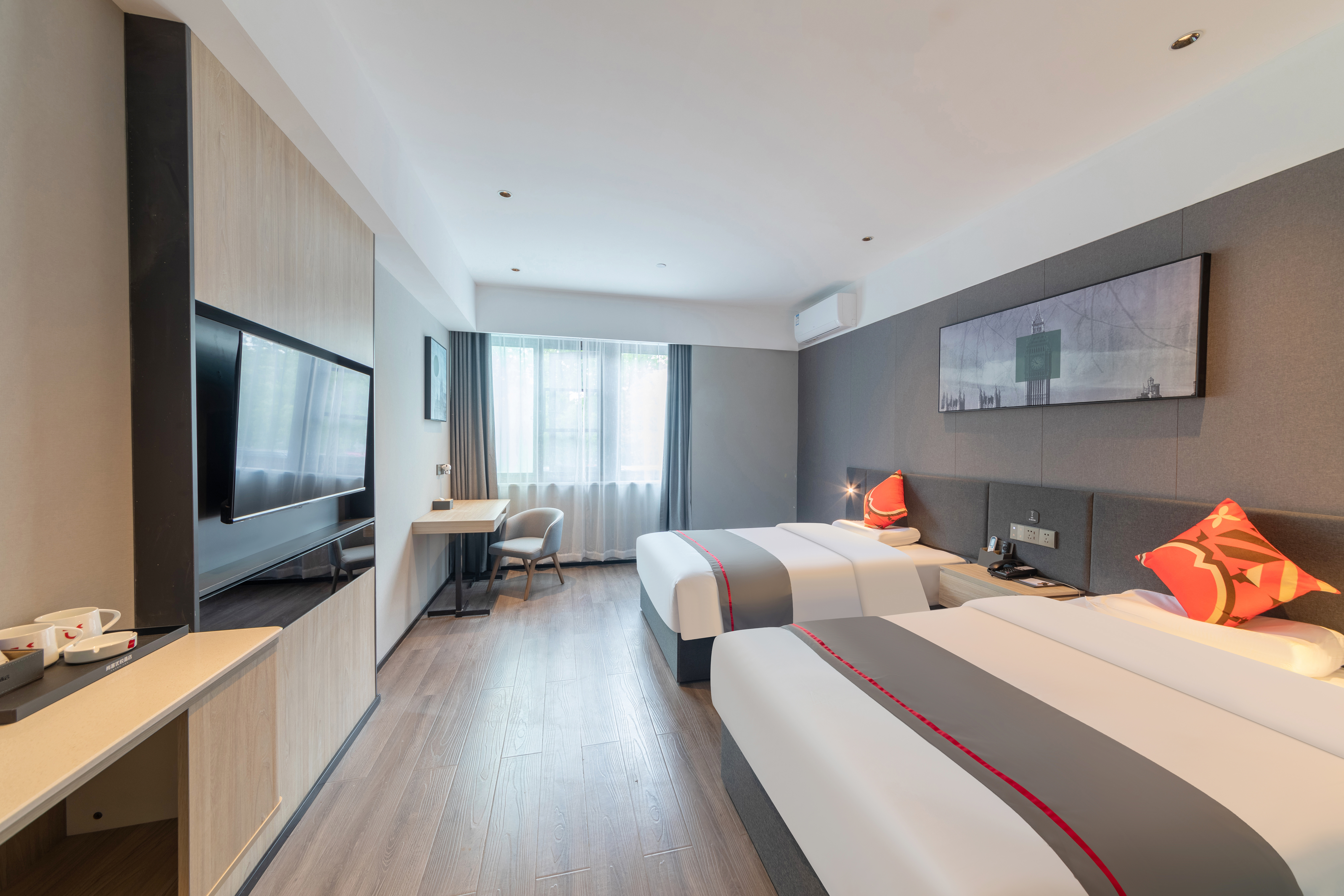 优享格调双床房（智能客控+零压床垫+乳胶枕+可投屏）