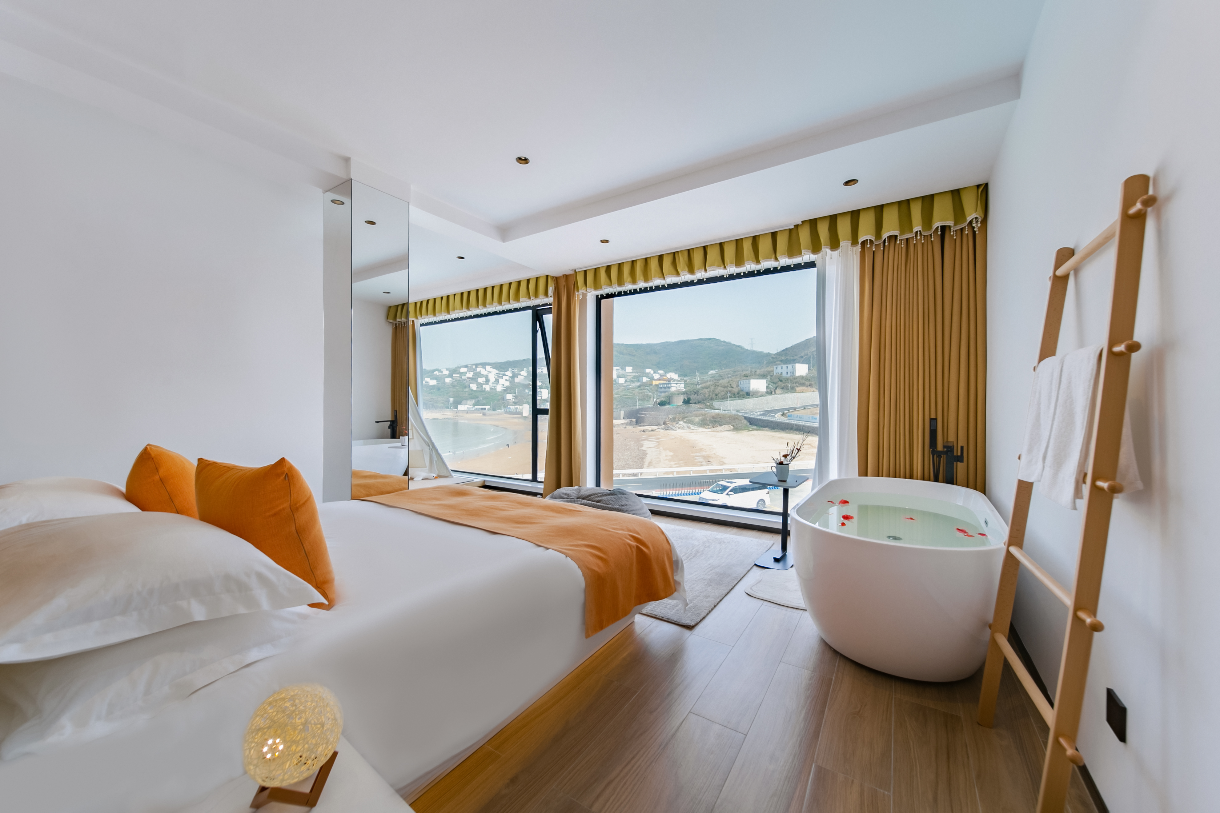 Shengsi qing yu jing house安康鱼·海景投影浴缸亲子大床房