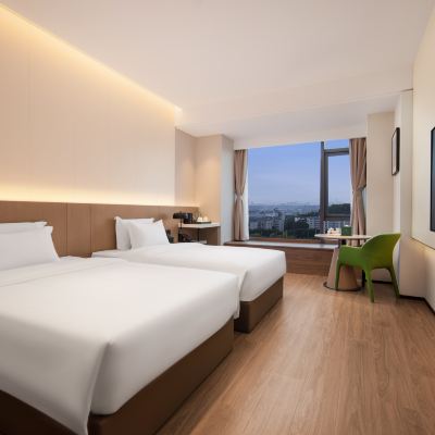 悅城雙床房（智能客控+65寸電視投屏+記憶枕） 福州四季·悅城飯店（福州南站店）優惠