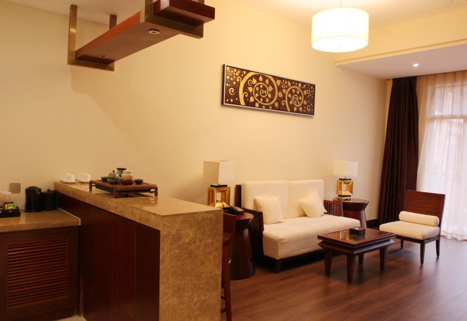 温泉复式套房（温泉水+观景大阳台+自动麻将桌）