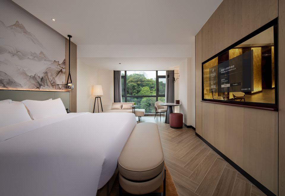 雅痞山居大床房丨浴缸