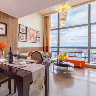 觀景複式雙床套房{雙洗手間+洗衣機冰箱+廚房} 正佳金殿維福頓公寓（珠江新城正佳廣場店）優惠