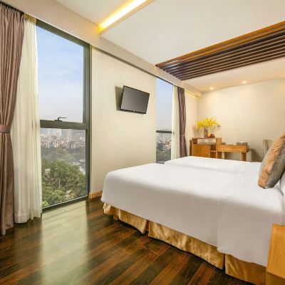 豪華房 2張單人床 禁菸 園畔森萊飯店優惠