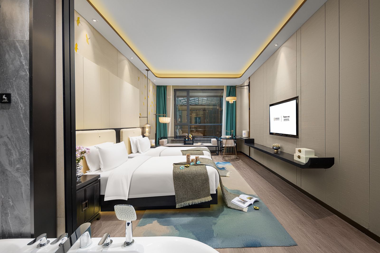 寒雪·臻享中空庭院双床房