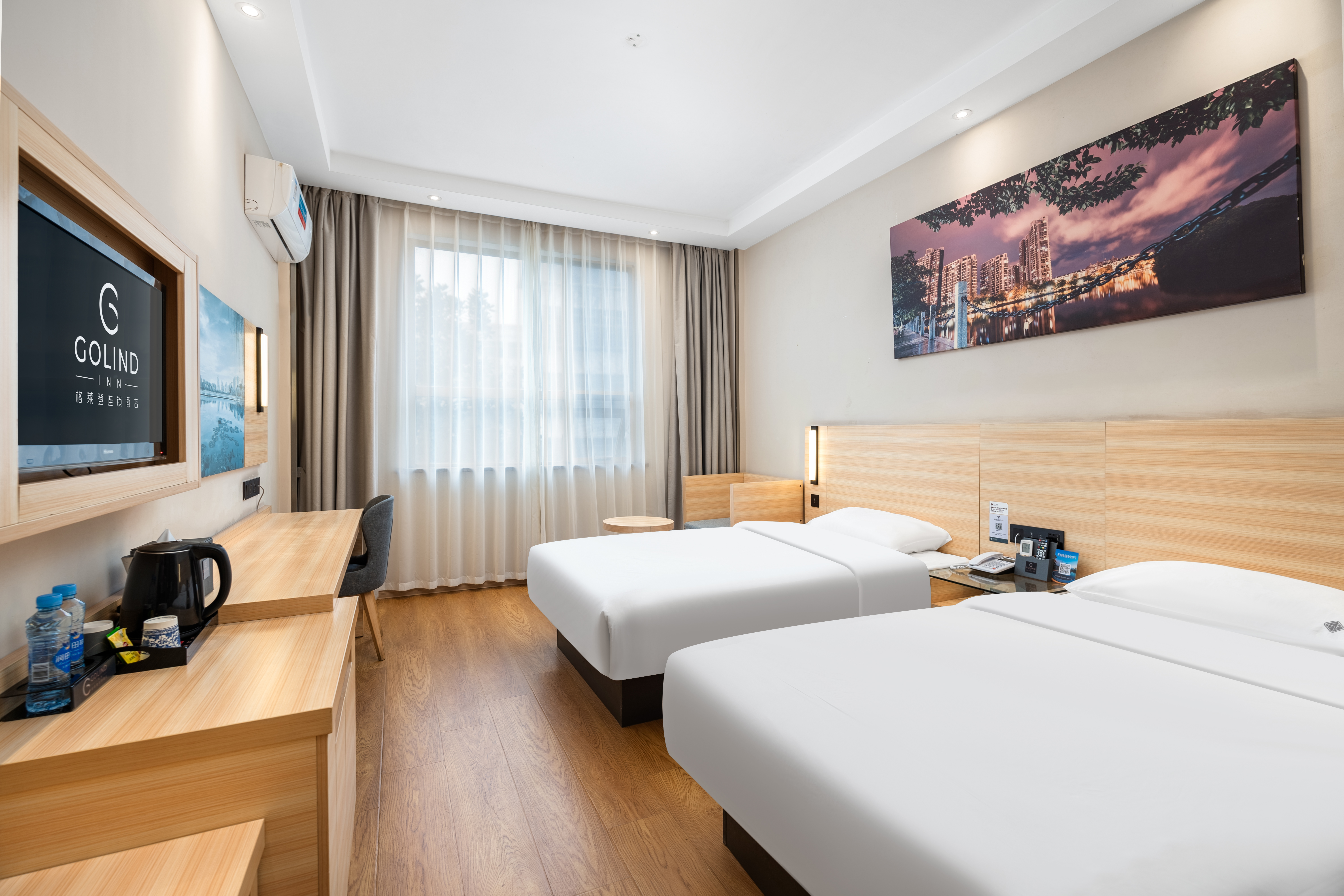 零压舒享双床房（零压枕头床垫+智能烘乾洗衣机+熟睡遮光窗帘）