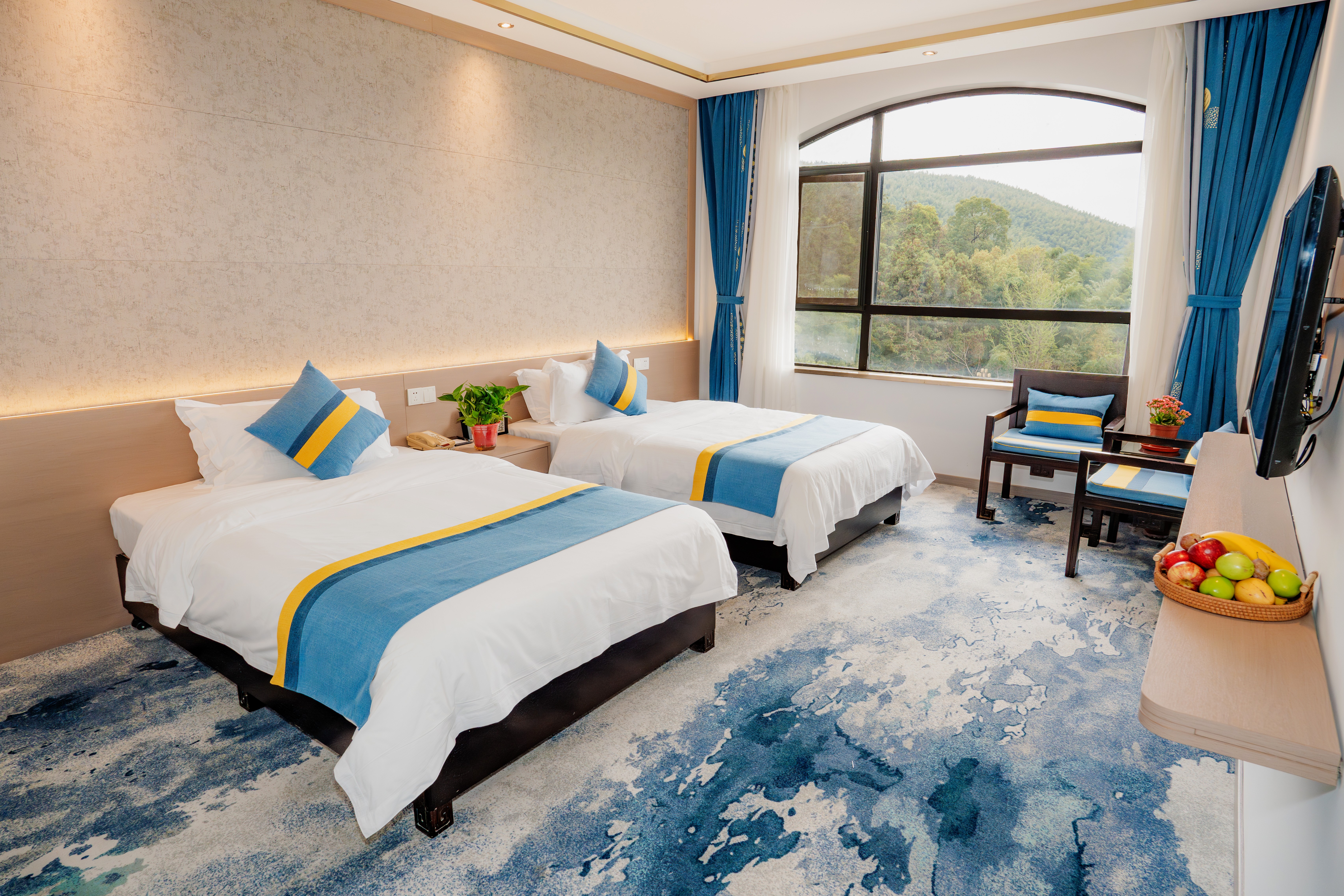 沐心山景豪华双床房