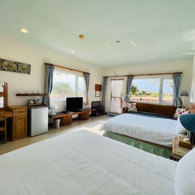 A｜室內泡湯溫馨四人房 - 附庭院 墾丁卡米克優惠