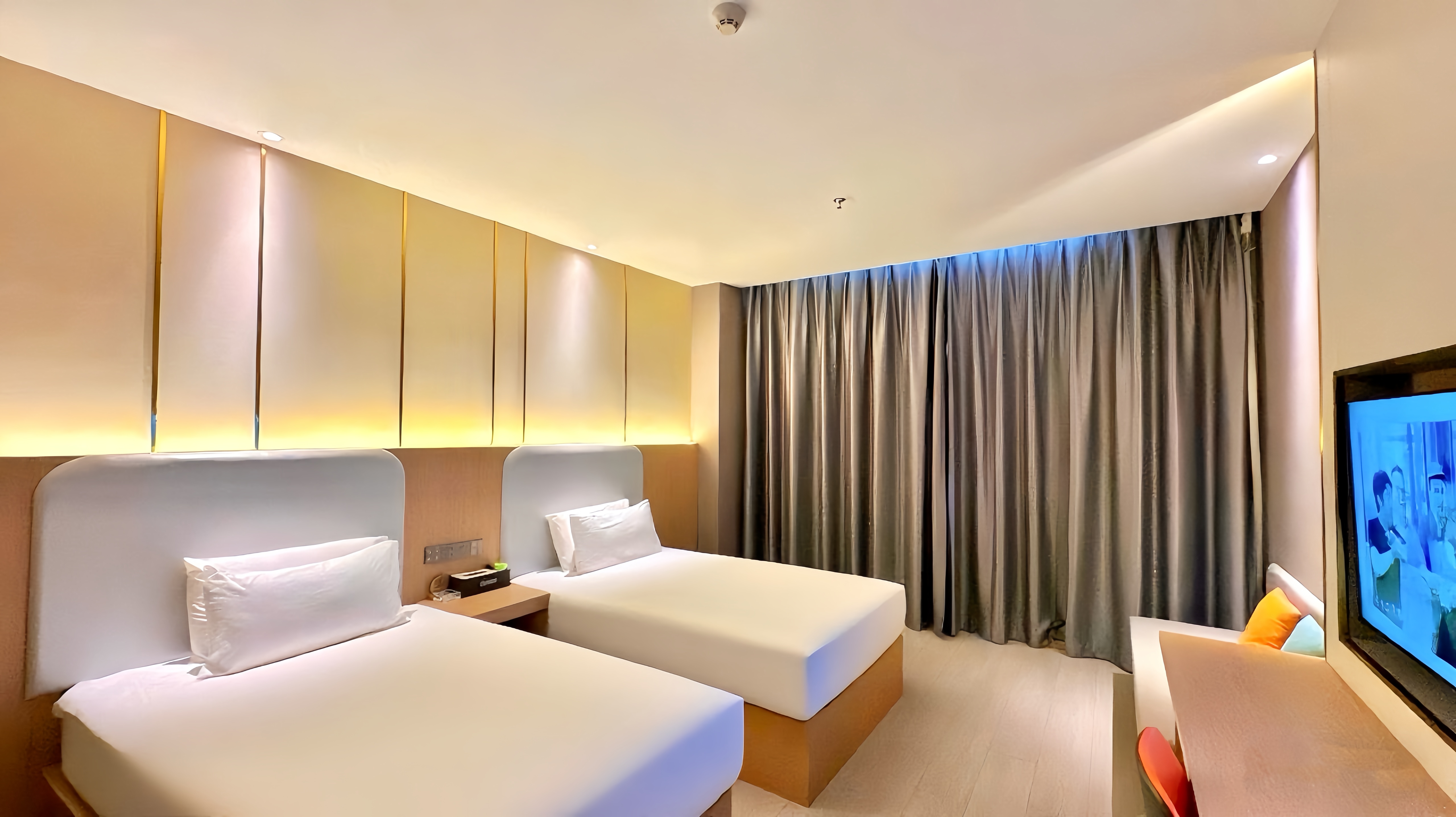 智能高级双床房（智能小度+零压梦百合床垫+地暖开放）