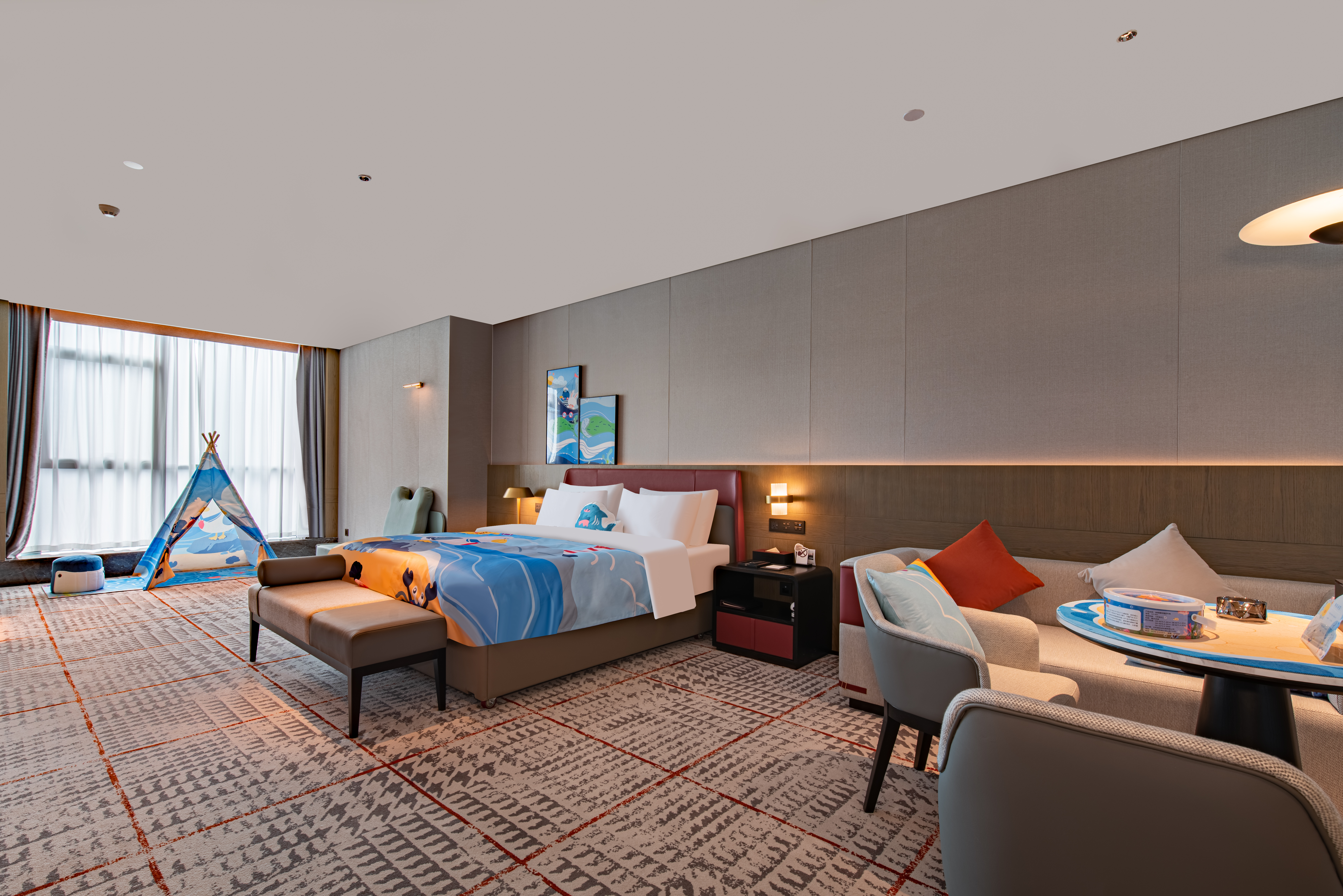 丽亭特色主题房（海洋丨城堡亲子+行政商务舒达床垫）