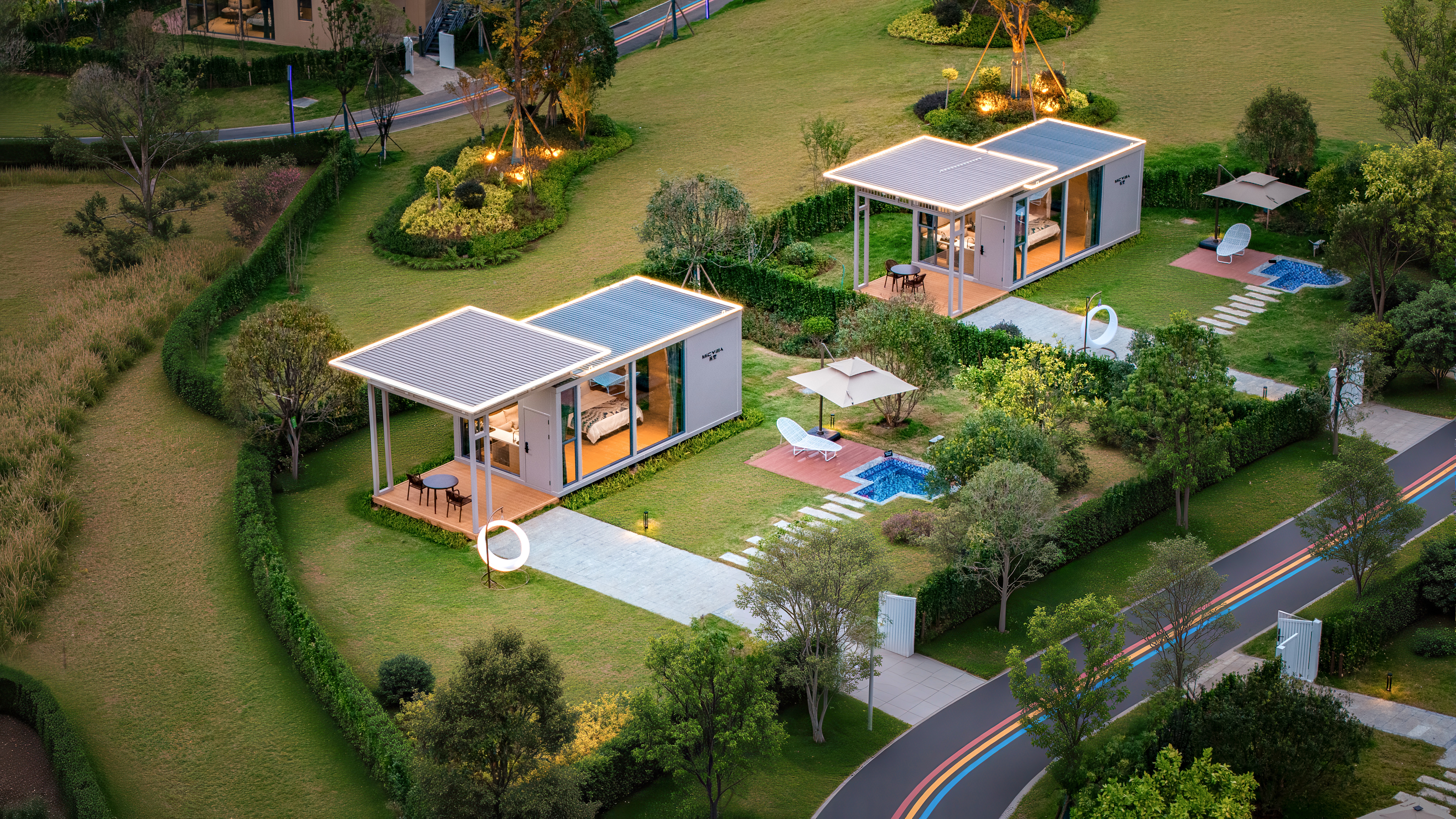 温泉私汤别院大床房|巨幕投影|深睡床垫|mini吧