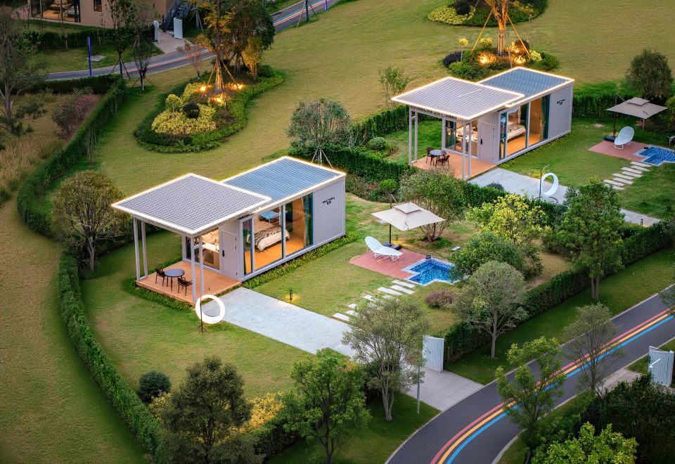 温泉私汤别院大床房|巨幕投影|深睡床垫|mini吧