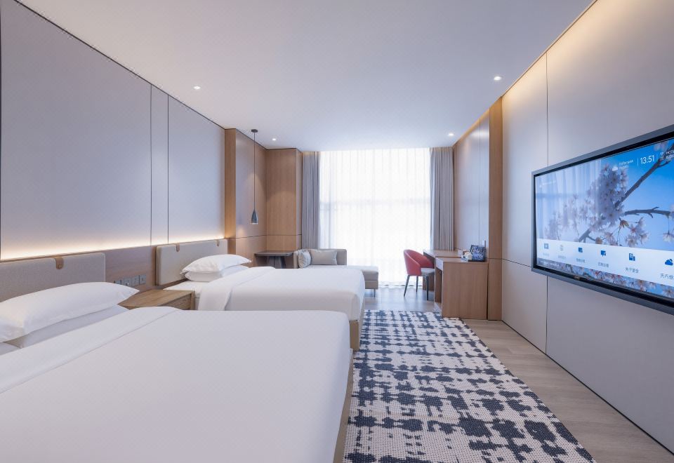 趣致·亲子双床房-安心舒睡（中央空调+坐卧沙发+舒适好眠床垫+迷你冰箱+定制深睡好眠床品）