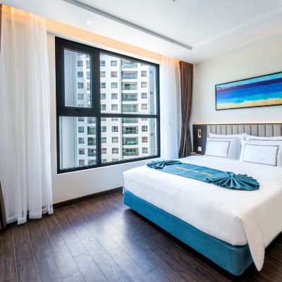 城景特大床和單人床套房（帶陽台和淋浴） 貝斯特韋斯特精品下龍藍寶石酒店優惠