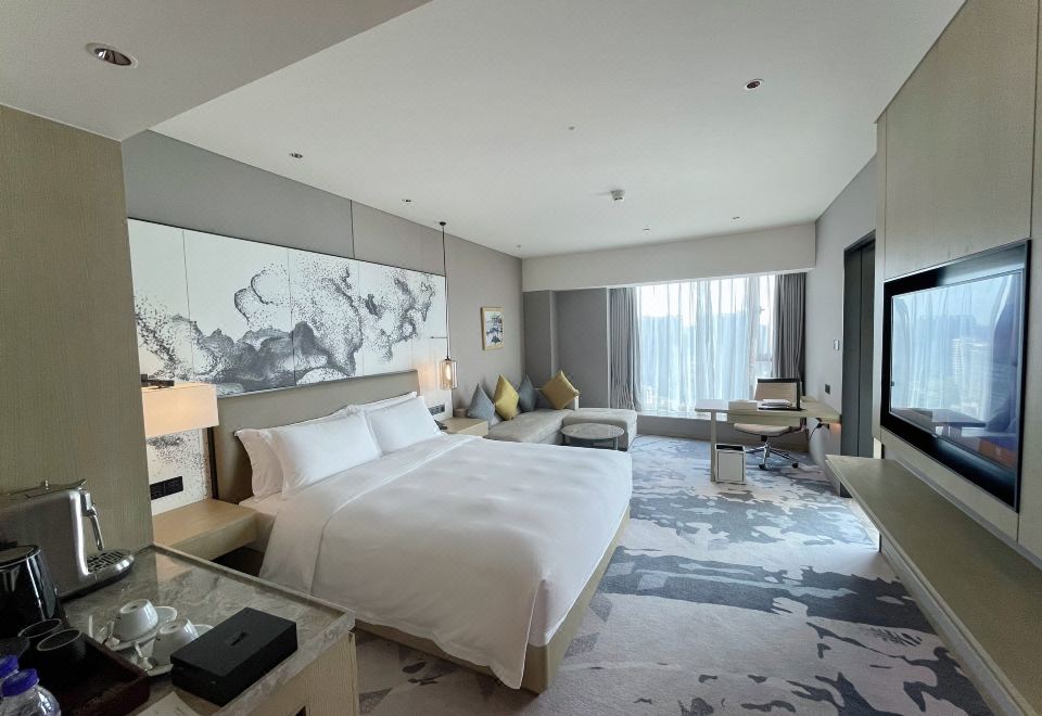 琥珀江景房大床（迷你冰箱+私享coffee機+俯瞰錢塘江）
