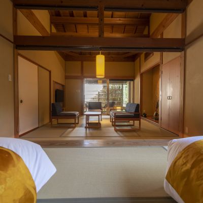 【離れ草庵53平米】源泉かけ流し露天風呂/テラス（禁煙 ） 湯回廊 菊屋 クーポン